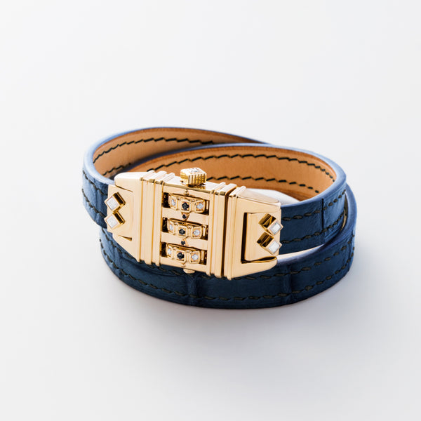 CODE LEATHER NAVY BLUE